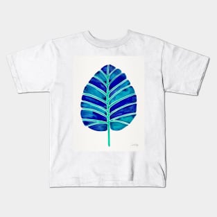 Blue Alocasia Kids T-Shirt